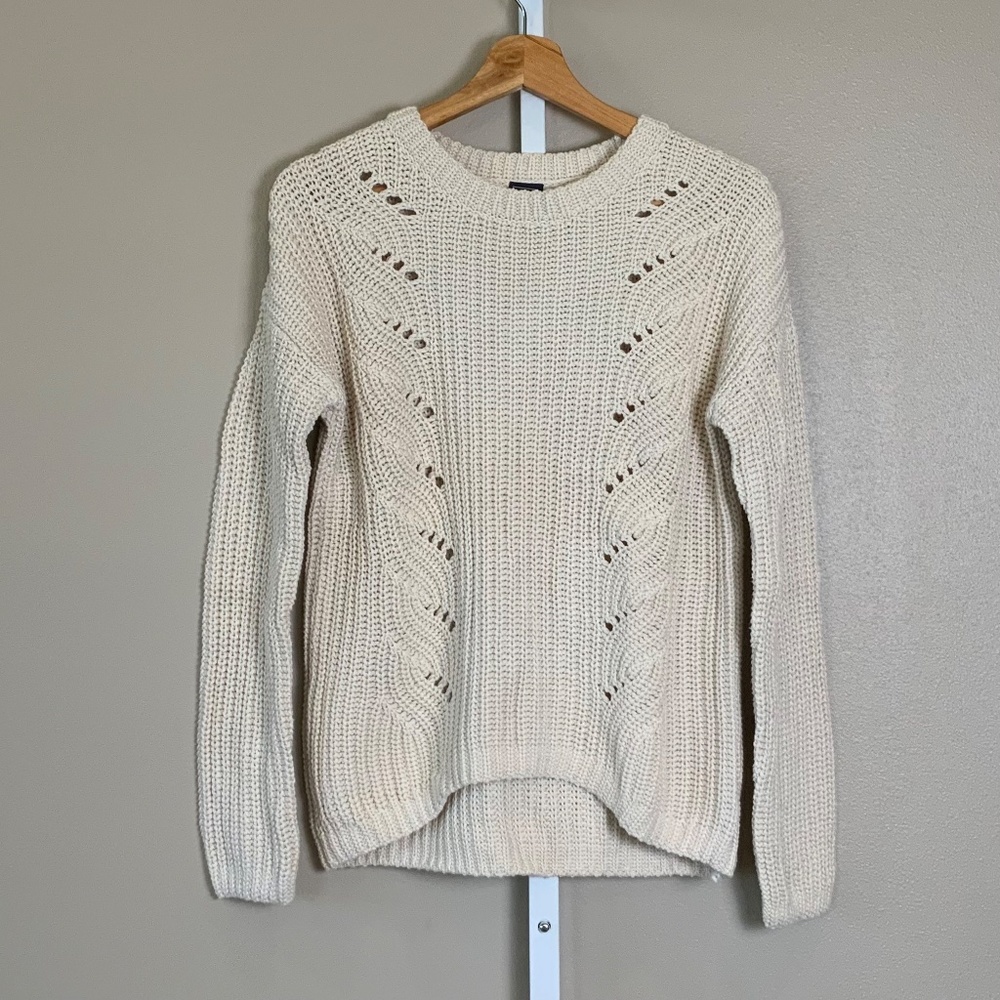 GAP Open Cable Ribbed Knit Sweater - Picture 3 of 16